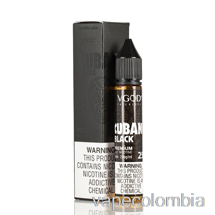 Vape Desechable Cubano Negro - Vgod Saltnic - 30ml 25mg